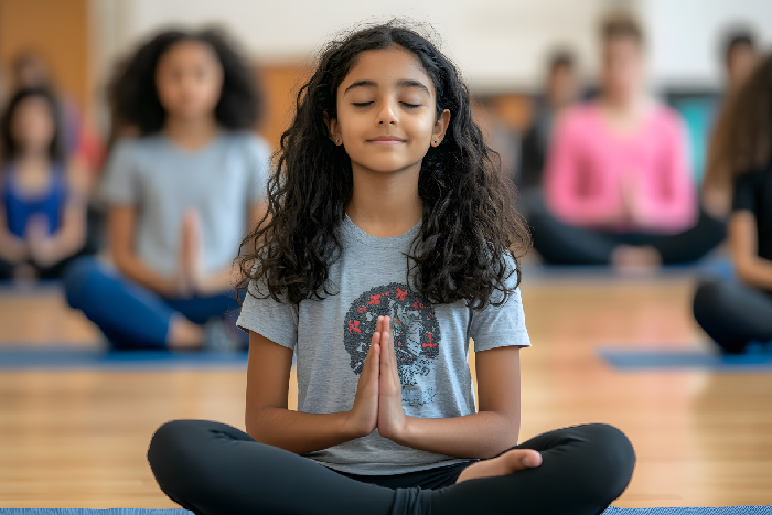 Finding inner peace in our dedicated yoga and music rooms